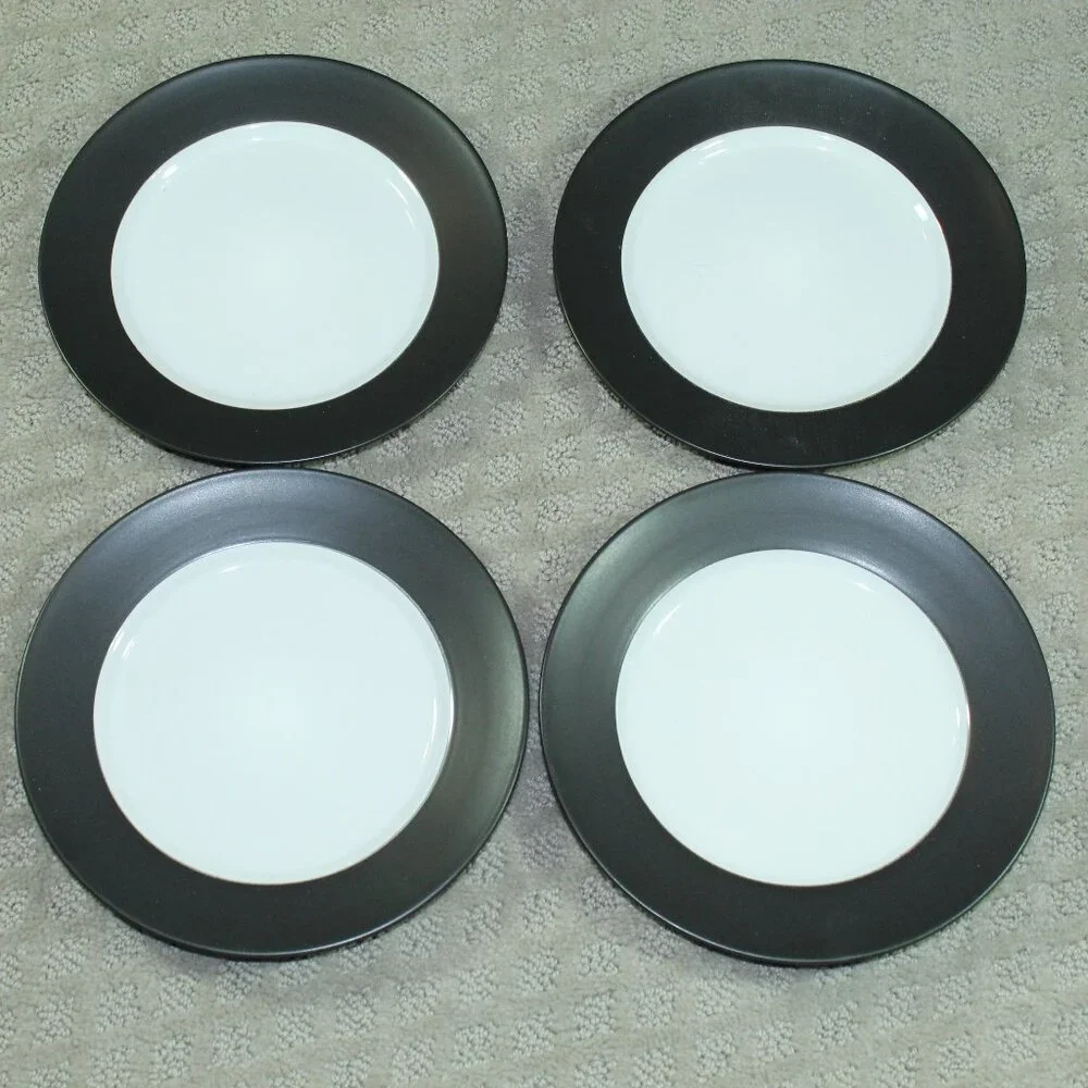 PFALTZGRAFF.  SET OF 4 - HARMONY CHARCOAL - 8” SALAD PLATES